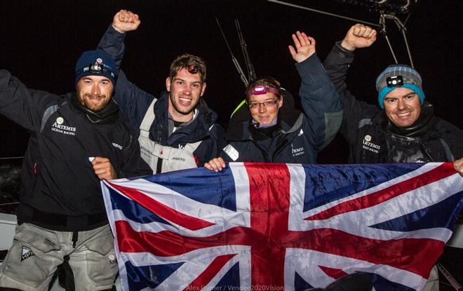 Vendee2020Vision crew onboard Artemis Ocean Racing ©  Alex Palmer